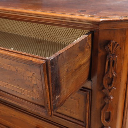 Chest of Drawers, Baroque Chest of Drawers in Walnut