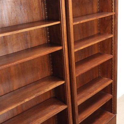 SMALL BOOKCASES x2,Pair of Bookcases,Pair of Beech Bookcases