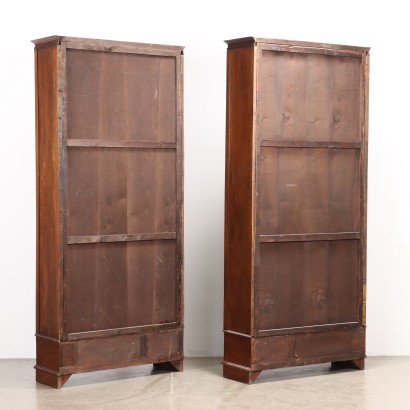 SMALL BOOKCASES x2,Pair of Bookcases,Pair of Beech Bookcases