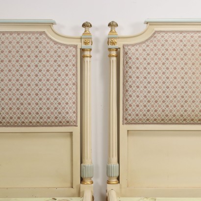 PAIR OF LACQUERED BEDS, Pair of Neoclassical Beds