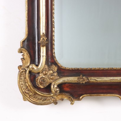 MIRROR,Golden Wood Mirror