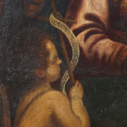 Painting Holy Family with Saints