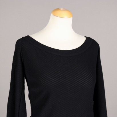 Alaia Abito in Maglia Nero