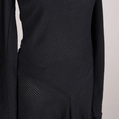 Alaia Abito in Maglia Nero