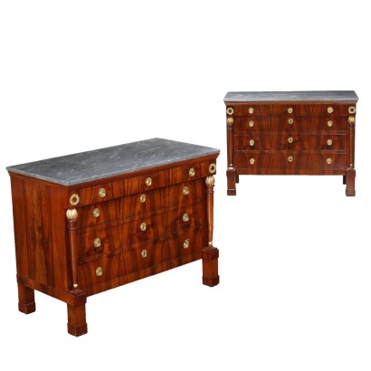 Pair of Empire Chests of Drawers