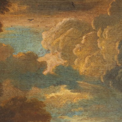 Painting Landscape with Herds, Painting by Pietro Cignaroli, Landscape with Shepherd and Herds, Pietro Cignaroli, Pietro Cignaroli, Pietro Cignaroli, Pietro Cignaroli