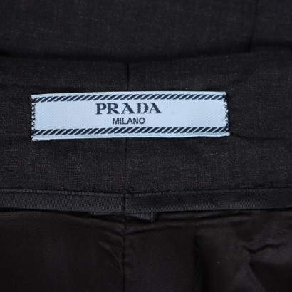 Prada Wool Midi Skirt