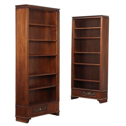 Pair of Beech Bookcases