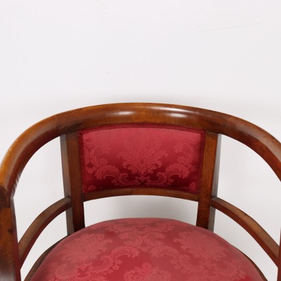 fauteuils et tabouret, fauteuils gondole avec pouf