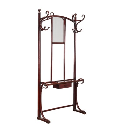 Coat Rack with Mirror