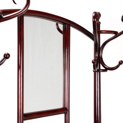 Coat rack with mirror