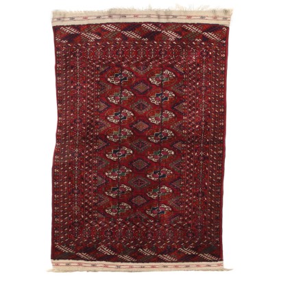 Antiker Bukhara Teppich Wolle Feiner Knoten Russland 130 x 85 cm