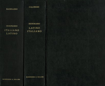 Dizionario italiano-latino. Dizionario latino-italiano (2 Volumi)