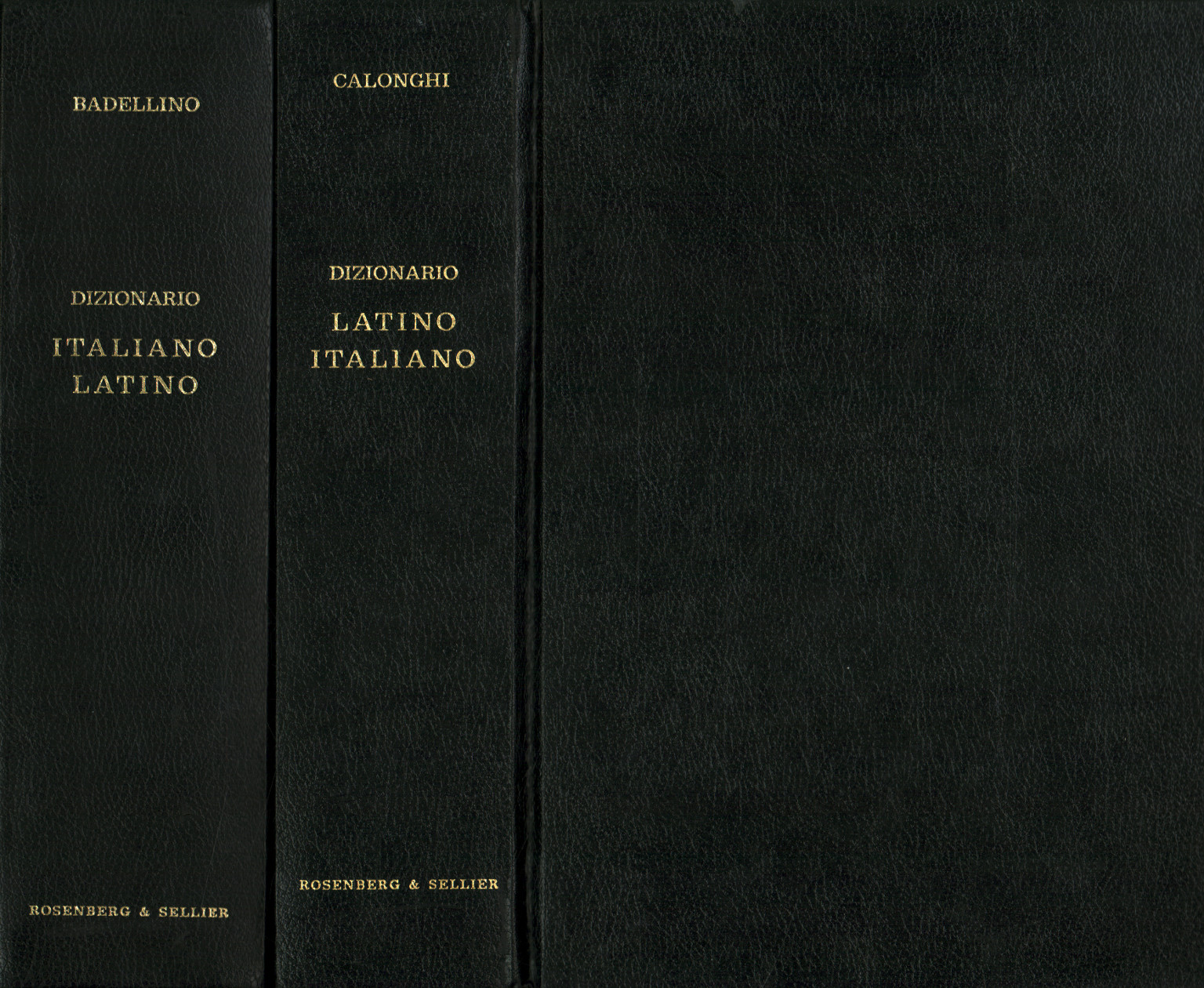 Italian-Latin Dictionary. Latin Dictionary