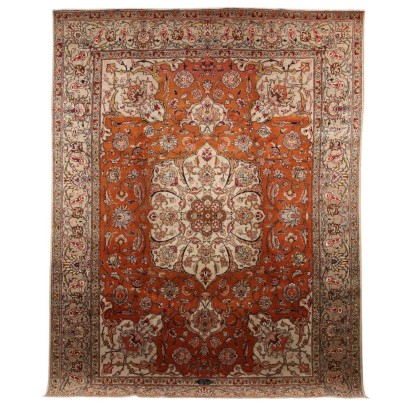 Tapis Ancien Coton Laine Noeud Gros Asie 393 x 290 cm