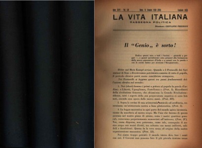 La Vita Italiana 1939. Annata completa 12 fascicoli in tre volumi