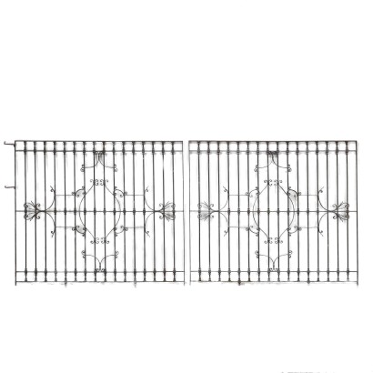 Antique Gates Wrought Iron Decorations Italy XX Century