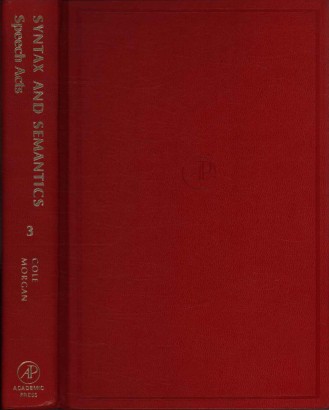 Syntax and semantics (volume 3)