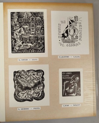Lotto di 108 Ex-Libris italiani ed europei, di cui 23 per Gianni Mantero