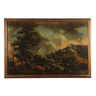 Landscape with River and Shepherds Marco Ricci Sphere '700
