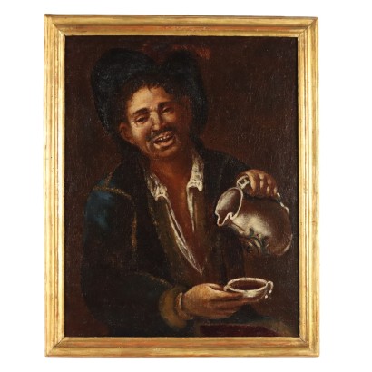 Antique Painting Disciple of Giacomo Francesco Cipper XVIII Century