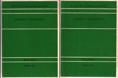 Lessico e semantica (2 Volumi)