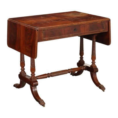Antique Writing Desk Regency Mahogany Drawer England XIX Century