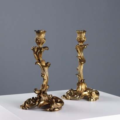 Antique Candelabra Baroque Style Bronze France XIX-XX Century