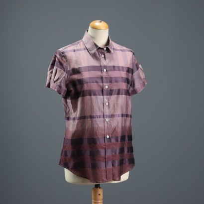 Burberry Shirt Mixed Silk Geometric Second Hand Size 14