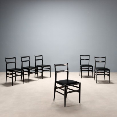 Cassina Leggera Chairs Design Gio Ponti Italy 1960s