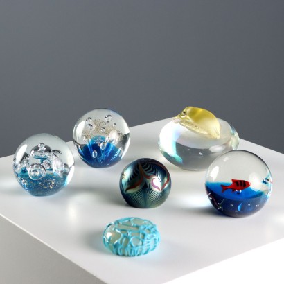Vintage Paperweights Murano Glass Europe XX Century