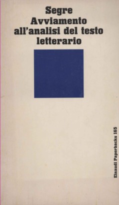 Avviamento all'analisi del testo letterario