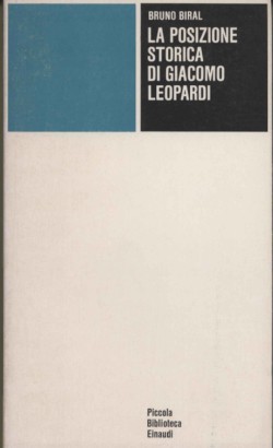 La posizione storica di Giacomo Leopardi