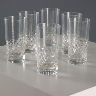 Vintage Highball Gläsern Baccarat Kristall Chauny Frankreich XX Jhd