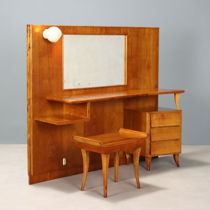 Vintage Schminktisch Design Esche mit Spiegel der 1950er