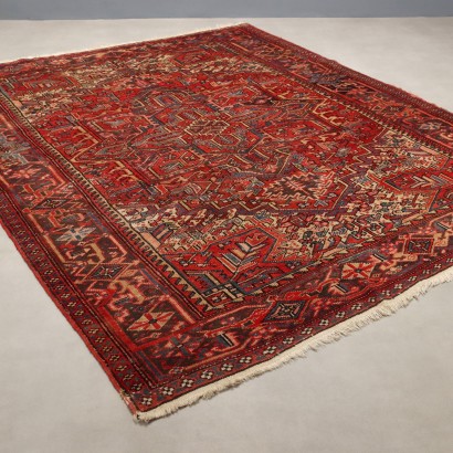 Antique Asian Carpet Cotton Hand Knotted 106 x 87 In
