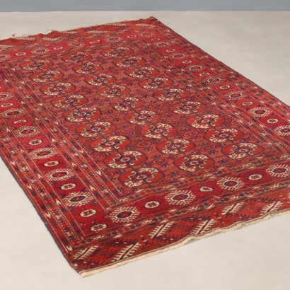 Antique Bukhara Carpet Wool Thin Knot Handmade 67 x 47 In