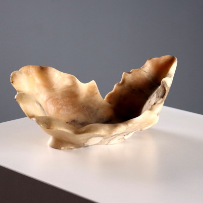 Antique Centerpiece Alabaster Shell Shaped XIX-XX Century
