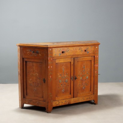 Antique Cupboard Cherrywood Drawers Italy XIX Century