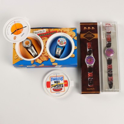 Vintage Swatch Watches Sweet Themed Plastic Switzerland 1998-1999