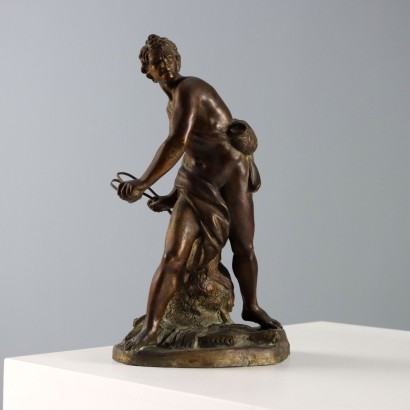Antique Bronze Sculpture David of Florence Italy XX Century