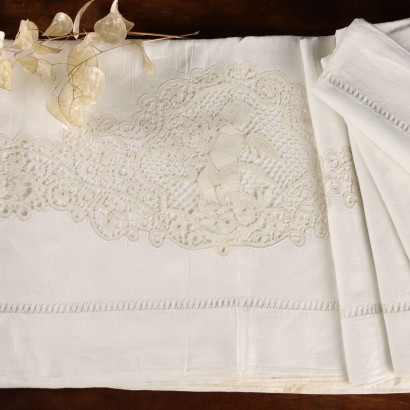 Double Bed Sheeth Linen Cantù Lace Second Hand