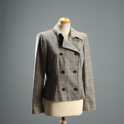 Max Mara Double-Breasted Blazer Wool UK Size 10 Second Hand