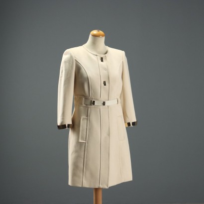 Elisabetta Franchi Coat Wool Viscosa UK Size 10 Second Hand