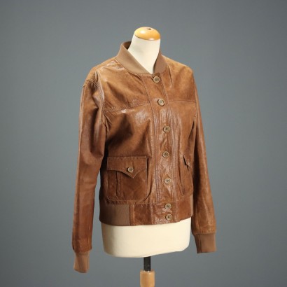 Lucchese Leather Jacket Second Hand UK Size 14 United States