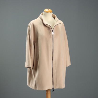 Marina Rinaldi Coat Fabric Mixed Wool UK Size 12/14 Second Hand