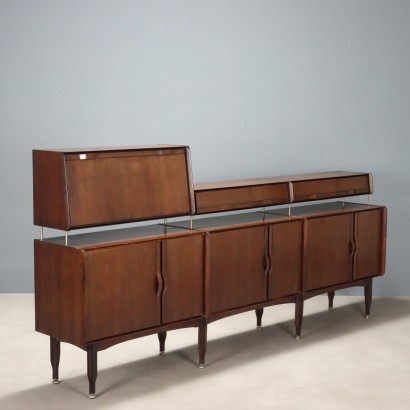 Vintage Anrichte Design Exotisches Holz Italien der 1960er Jahre