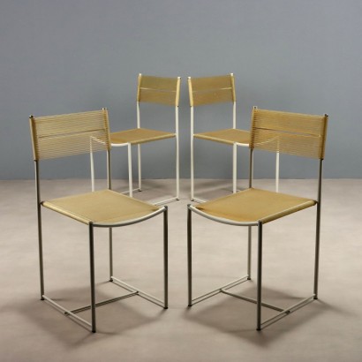 Alias Spaghetti Chairs Vintage Design Giandomenico Belotti 1980s