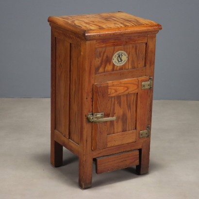 Small Antique Ice-Box Le Refriger Larch Drawer Italy XIX Century