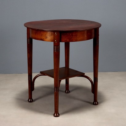 Antique Coffee Table Walnut Painted Beech Austria XX Century